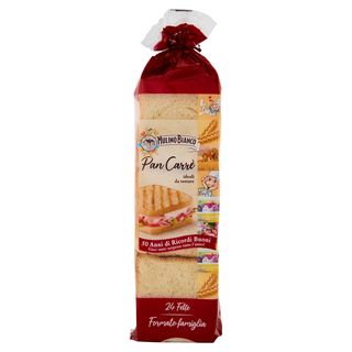 Mulino Bianco Pan Carrè Pane Ideale per Toast 24 fette 430g