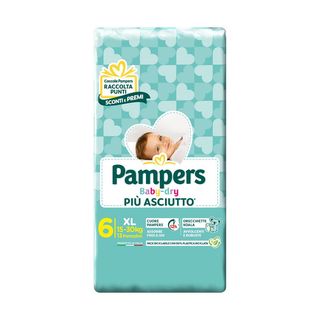 Pampers Baby Dry 6 Extra Large 15-30 Kg 13 Pannolini - 000536259