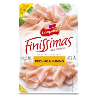 Campofrio Pechuga De Pavo En Lonchas Finissimas 115G