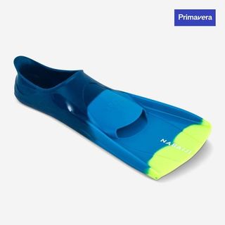 Aletas natación cortas Silifins 500 tricolor azul amarillo.41/42 Azul