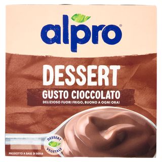 Alpro Dessert 100% Vegetale Gusto Ciocc, Senza Lattosio, Povero Di Grassi, Fonte Di Calcio, 4X125G