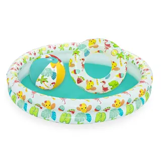 Set piscina gonfiabile, salvagente e pallone per bambini - Bestway