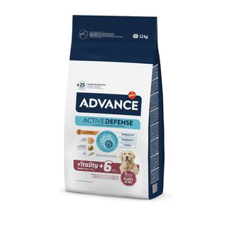 Advance Active Defense Maxi Senior Vitality Pollo Y Arroz Pienso Para Perros 12Kg