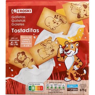Galletas Tostaditas Eroski, 3X225 Gr. (25497140)