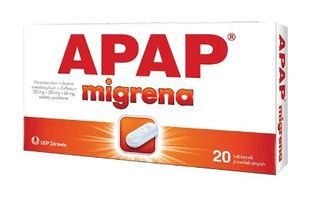 Apap Migrena 250 mg + 250 mg + 65 mg 20 tabletek