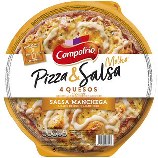 Pizza Campofrio 4 Quesos Con Salsa Manchega 365 G