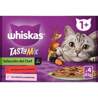 Alimento Para Gato Salsa Chef Selección Whiskas, Pack 4X85 Gr. (25506866)