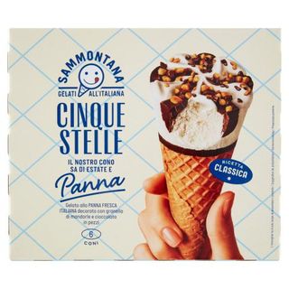 Sammontana Cinque Stelle Panna 6 X 75 G
