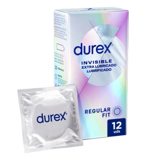 Durex Preservativos Invisible Extra Lubricado 12u