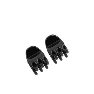 Beautytime Pinzottino Capelli Tre Denti Piccolo Nero 2 Pezzi