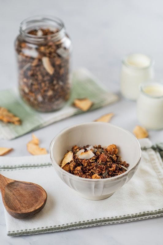 Granolas Cereais E Pequeno-Almoço