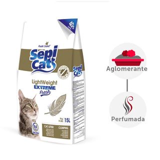 Sepicat Lightweight Extreme Fresh Arena Aglomerante Ligera Para Gatos 1Kg