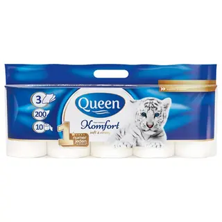 Queen Papier toaletowy Komfort Soft & Strong 10 rolek