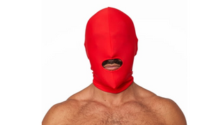 Mister B Lycra Hood Mouth Open Only Red