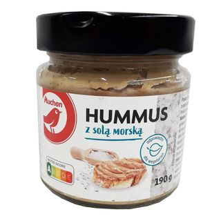 Auchan - Hummus z solą morską - 190 g