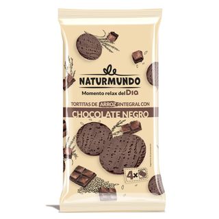Tortitas De Arroz Integral Con Chocolate Negro Dia Naturmundo Bolsa 130 G