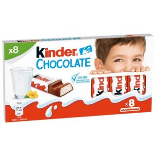 Kinder Chocolate 8U.100G. Ferrero 100 G.
