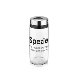 Barattolo spezie in vetro 210 ml - con scritta