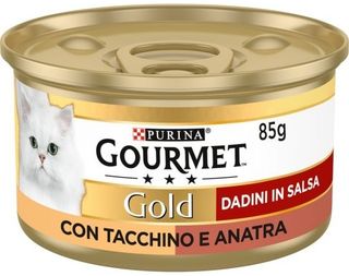 PURINA GOURMET GOLD DADINI IN SALSA TACCHINO E ANATRA 85GR   NES0323