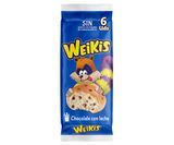 Bollitos Leche con Pepitas de Chocolate Weikis 6 Uds. 250 G.