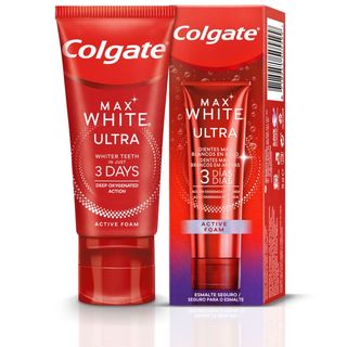 Pasta de Dientes Blanqueadora Max White Ultra Active Foam - Colgate - 50 ml 8718951505599