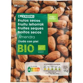 Almendra Cruda Bio Eroski, Bolsa 175 G (25944117)