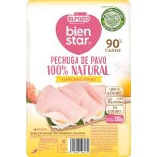 Pechuga De Pavo 100% Natural Elpozo Bienestar, 130 G (25553884)