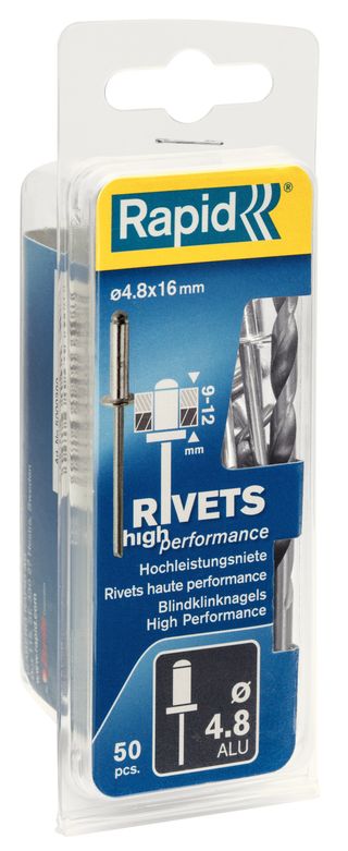 Rebites 4.8X16Mm. Alu + Broca (80125362)