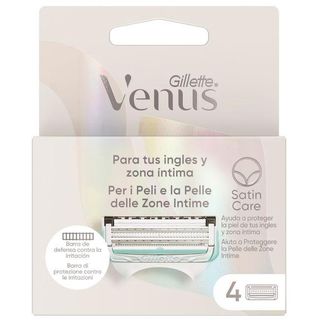 Cargador Zonas Intimas Smooth 3 Hojas Venus, Pack 4 Uds. (25647983)