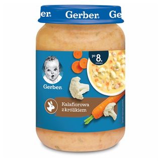 Gerber Kalafiorowa z królikiem, 190 g