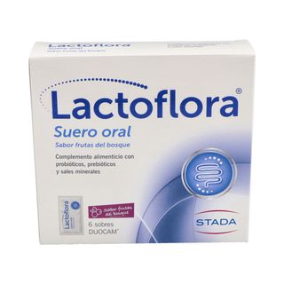 LACTOFLORA SUERO ORAL 6 SOBRES DUOCAM SABOR FRUTAS DEL BOSQUE