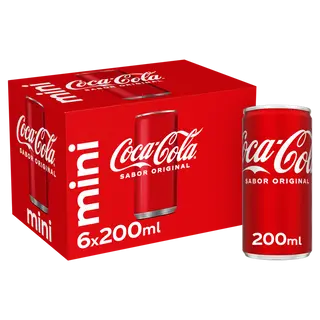 Coca-Cola Sabor Original 6x200ml Lata