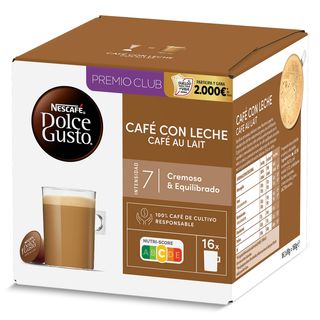Café Con Leche En Cápsulas Nescafé Dolce Gusto Caja 16 Unidades
