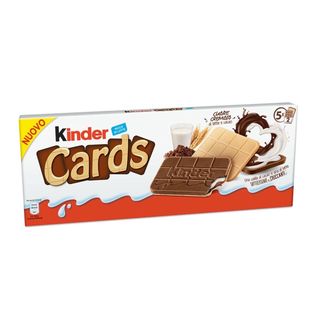 Bolachas Wafers com Recheio Leite e Chocolate Cards Kinder (emb. 131 gr (5 un))