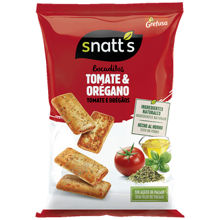 Bocaditos Snatts De Tomate Y Oregano Grefusa 110 G.