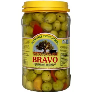 Aceitunas Partidas Bravo, Cubeta 900 G (3813698)