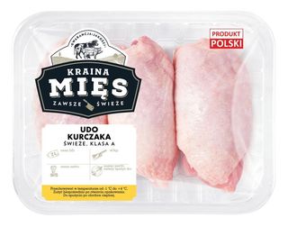 Kraina Mięs Udo z kurczaka świeże klasa A kg ok. 600 g