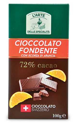 Cioccolato fondente con scorza d'arancia