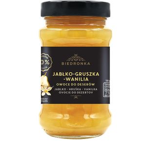 Biedronka Owoce do deserów jabłko-gruszka-wanilia 410 g