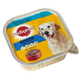 0.3 KG Pedigree Ternera y Aves Tarrina en Paté para Perros Senior (151717)