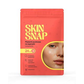 Skin Snap Plasterki punktowe transparentne kółka 24 szt.