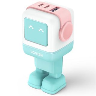 Cargador Ugreen Nexodo Robot Gan 65W Azul-Rosa (6941876238552)