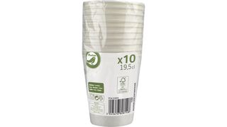 Auchan - Kubki jednorazowe, pojemność 180 ml - 10 sztuk