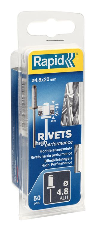 Rebites 4.8X20Mm. Alu + Broca (80125363)