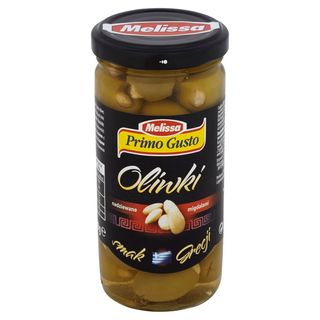 Primo Gusto - Zielone oliwki nadziewane migdałami w zalewie - 250 g