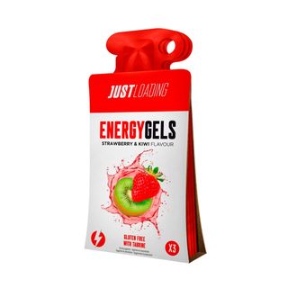 JUST LOADING Gel Energético Fresa/Kiwi, Pk-3