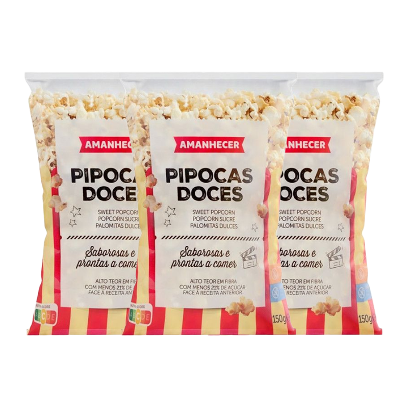 Pack Amanhecer Pipocas Doces 3x150g