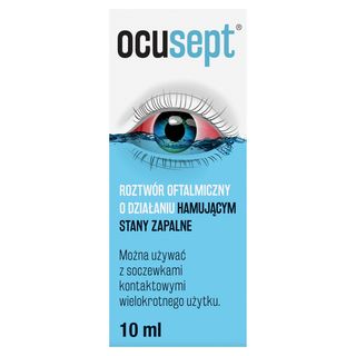Ocusept, Krople do oczu, Roztwór oftalmiczny o działaniu hamującym stany zapalne