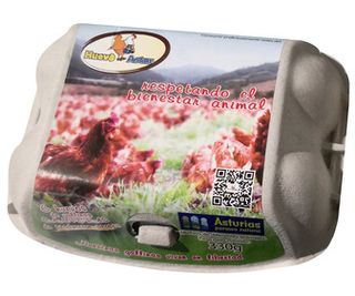 Huevo Gallinas Camperas Astur 1/2 Doc