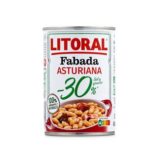 Fabada Asturiana Reducido En Sal Litoral 435 G